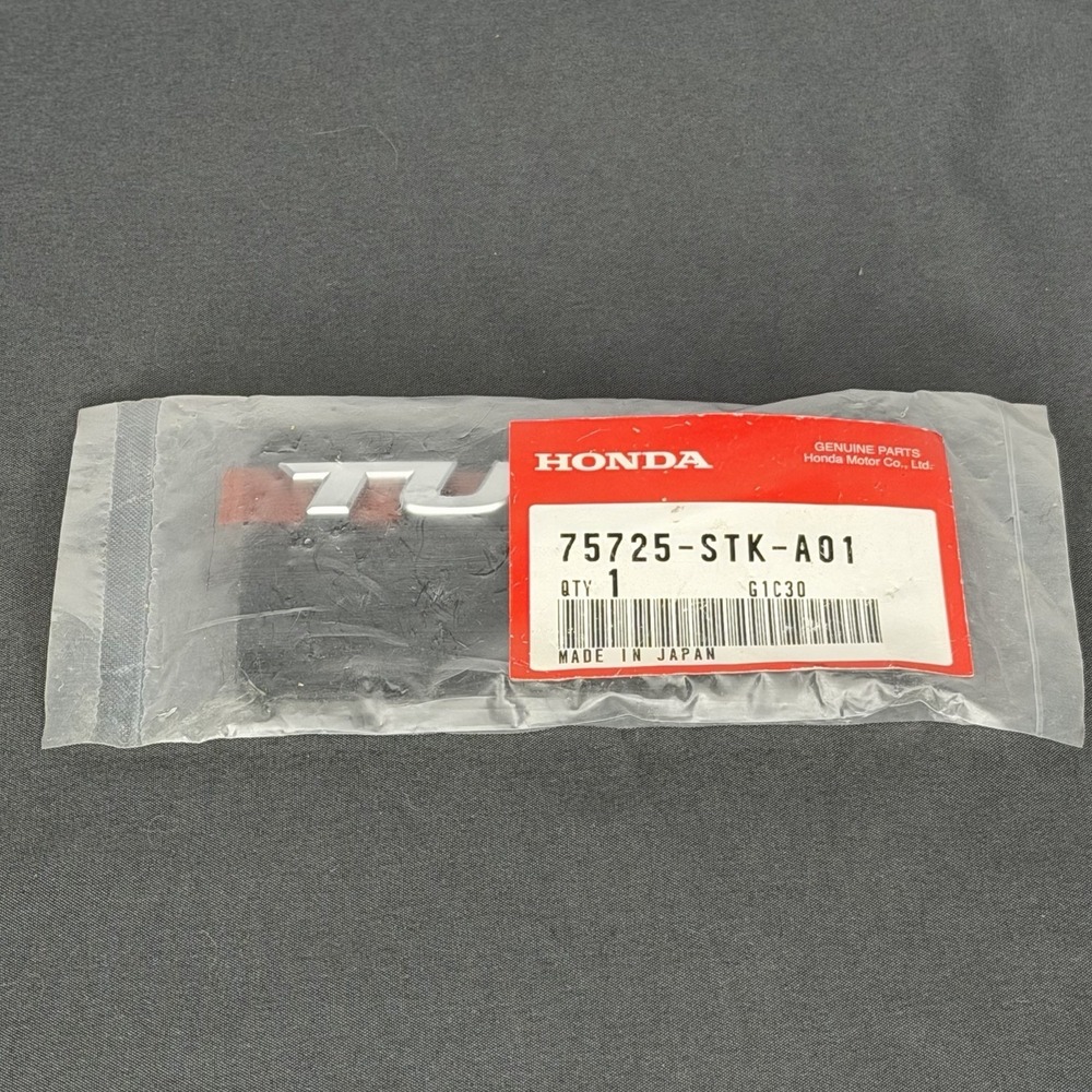 Genuine‎ OEM Honda Acura TURBO Rear Emblem Badge 75725-STK-A01 New Made in Japan